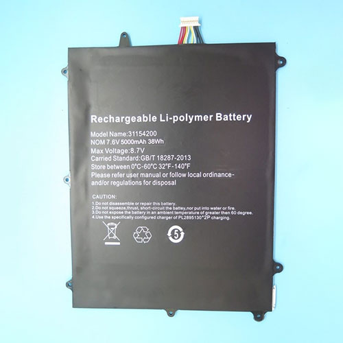 5000mAh/38Wh 31154200 Battery