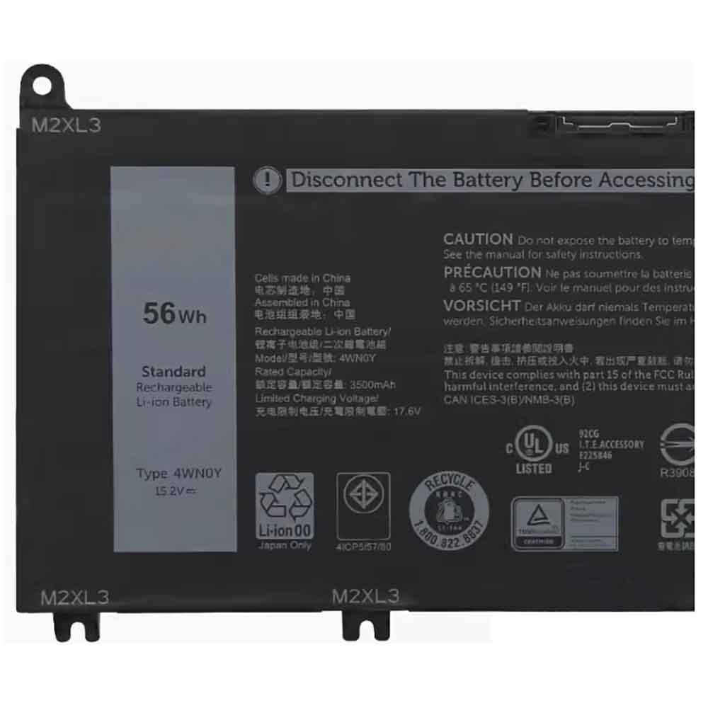 Dell 4WN0Y 15.2V 3500mAh Replacement Battery