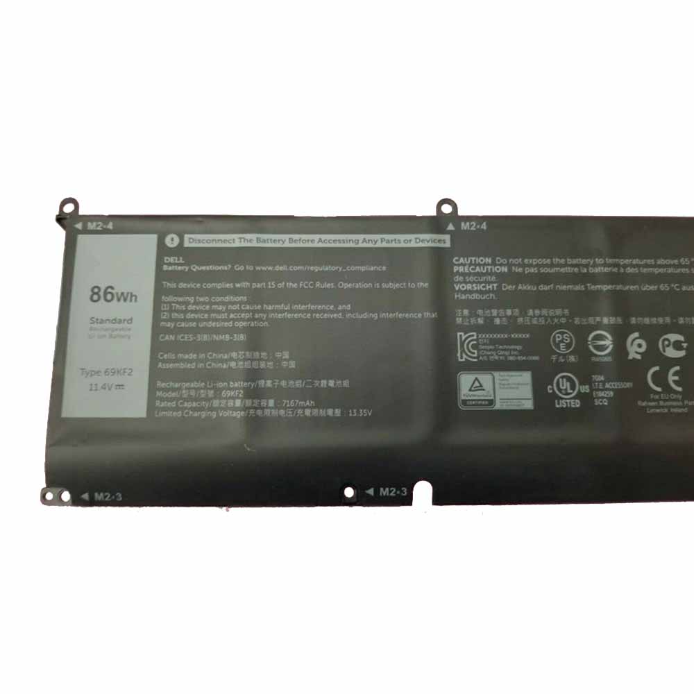 Baterie do Laptopów Dell Dell XPS 15 9500 2020  P87F P45E P91F