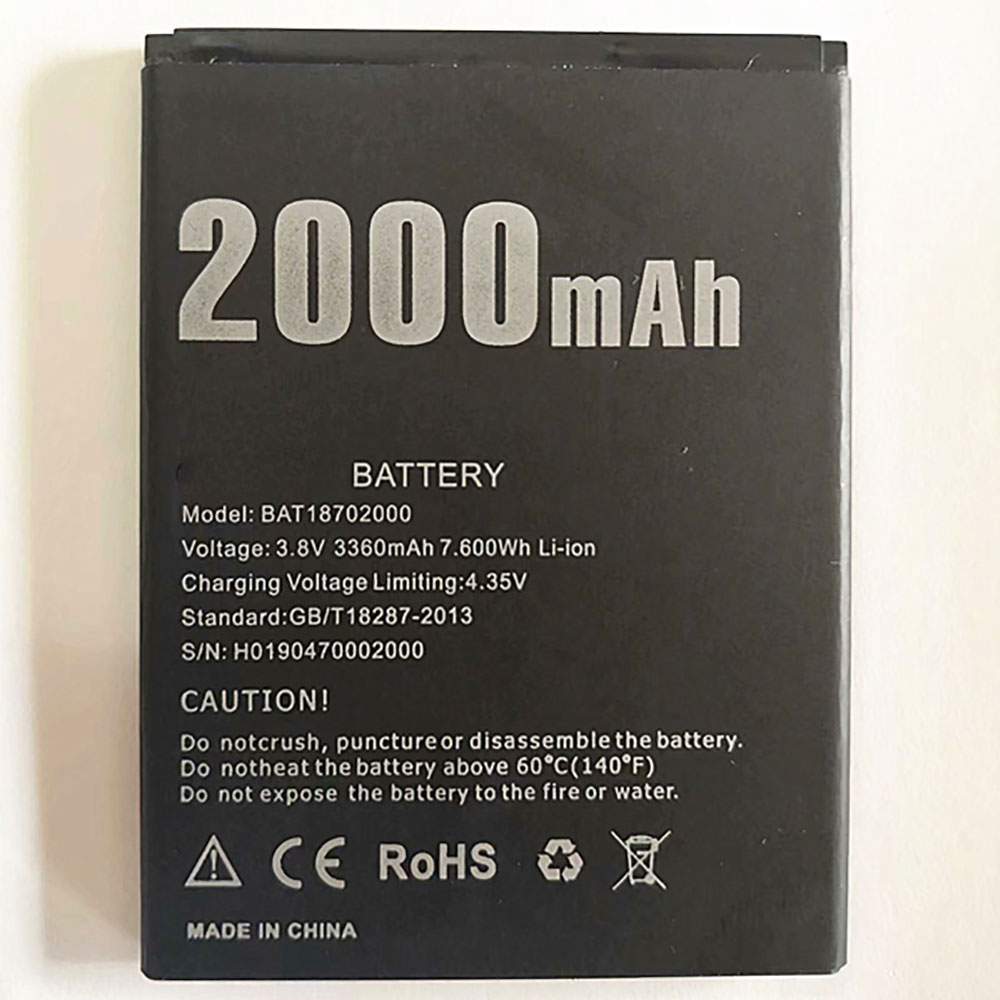Baterie do smartfonów i telefonów Doogee BAT18702000