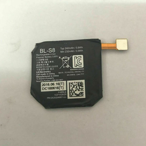 232mAh/0.9WH BL-S8 Battery