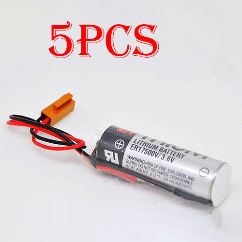 Baterie do sterowników PLC Toshiba ER17/50 CS1W-BAT01 PLC Brown Plug(5PCS)