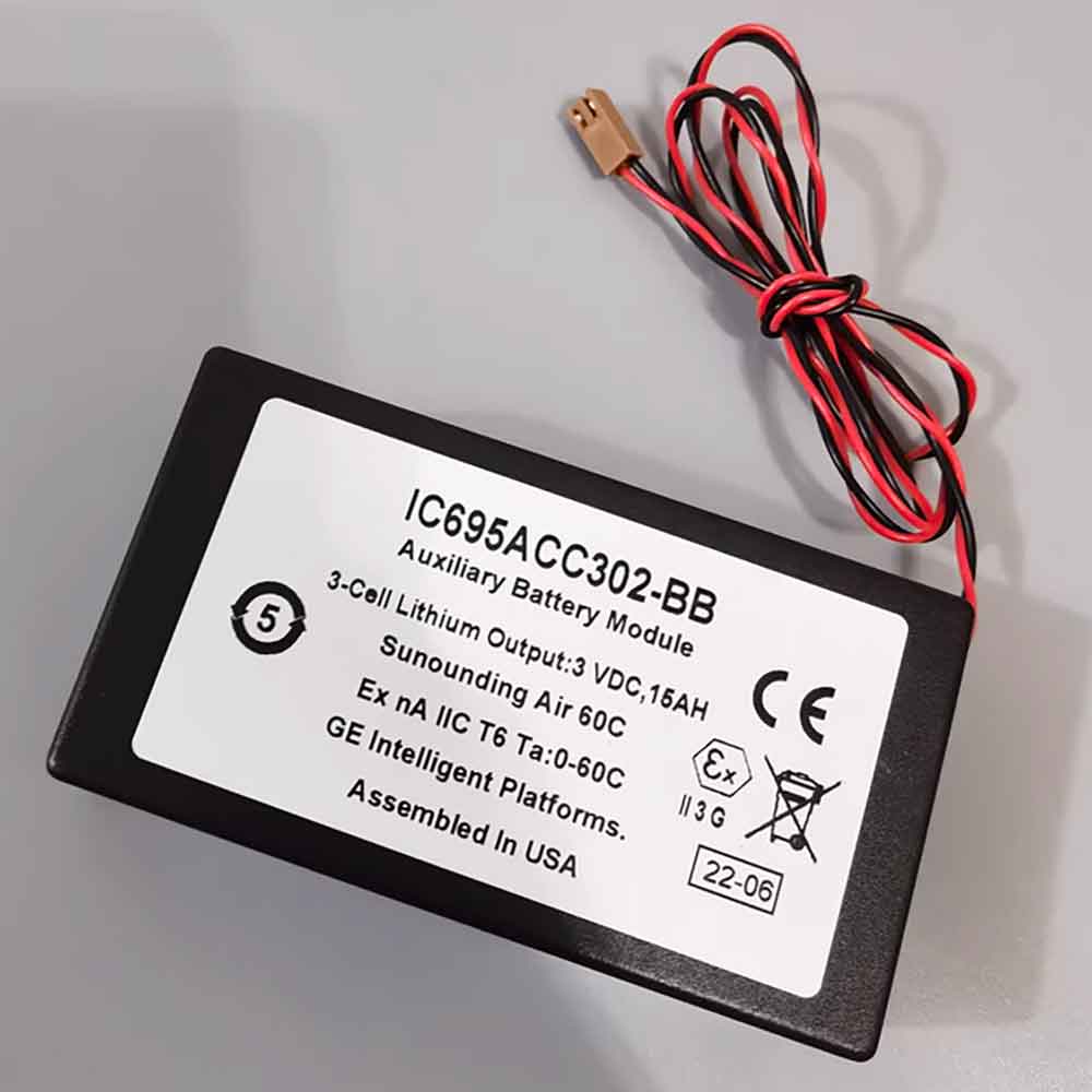 1500mAh IC695ACC302-BB Battery