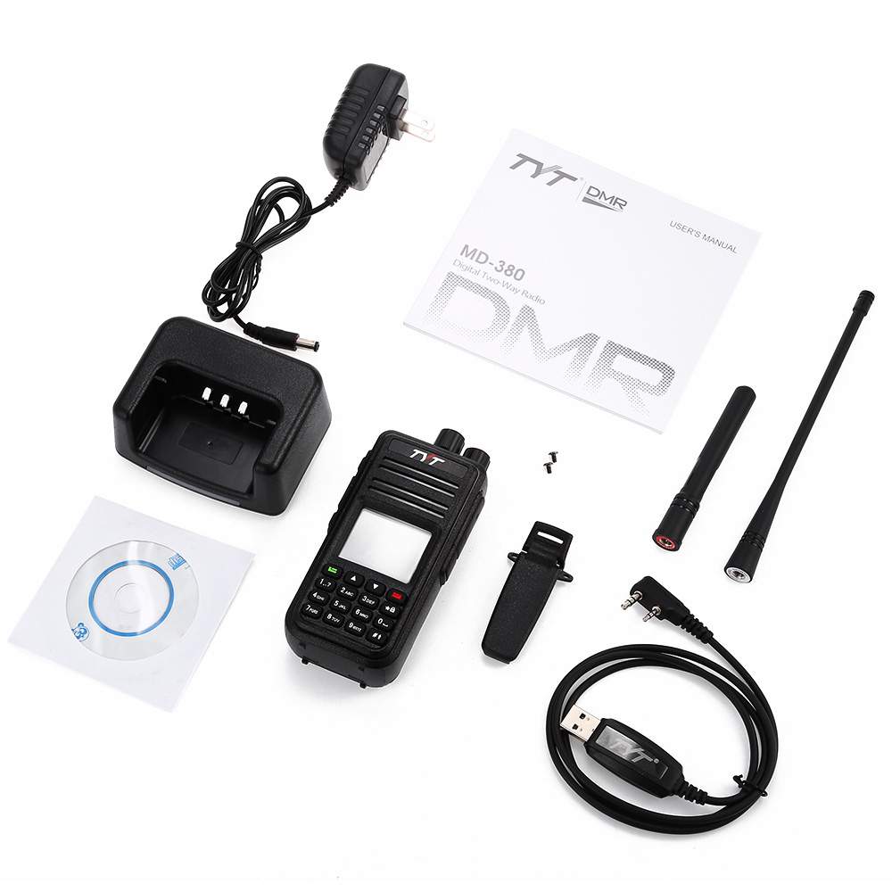  for TYT Tytera MD - 380 DMR Portable Walkie Talkie Digital Radio UHF 400 - 480MHz with Colorful LCD Display