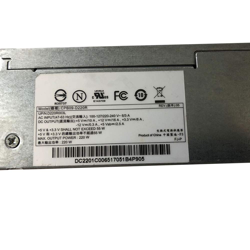 Chicony 

Acer/eMachines/Gateway CPB09D220R