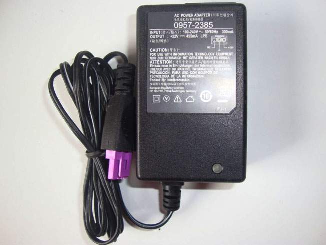0957-2385 for HP 1518 1510 1010 Printer 22v 455ma Charger