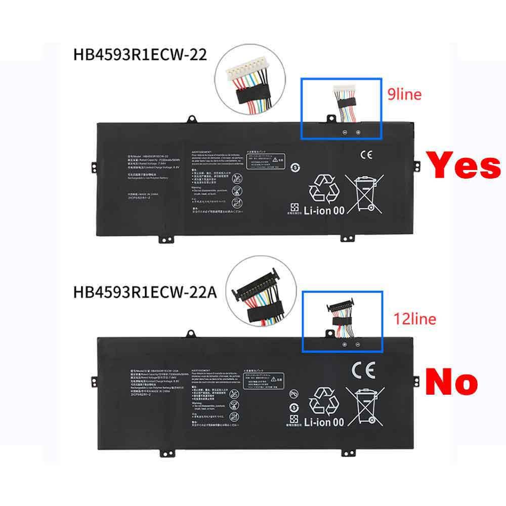 HB4593R1ECW-22 for Huawei MateBook 14 2020 2021 AMD KLVL-WFH9