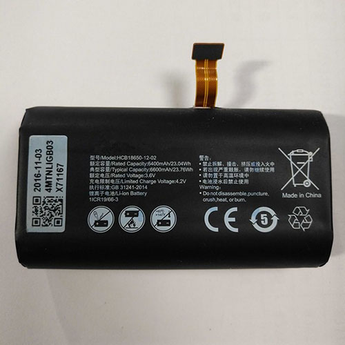 6400mAh/23.04WH HCB18650-12-02 Battery