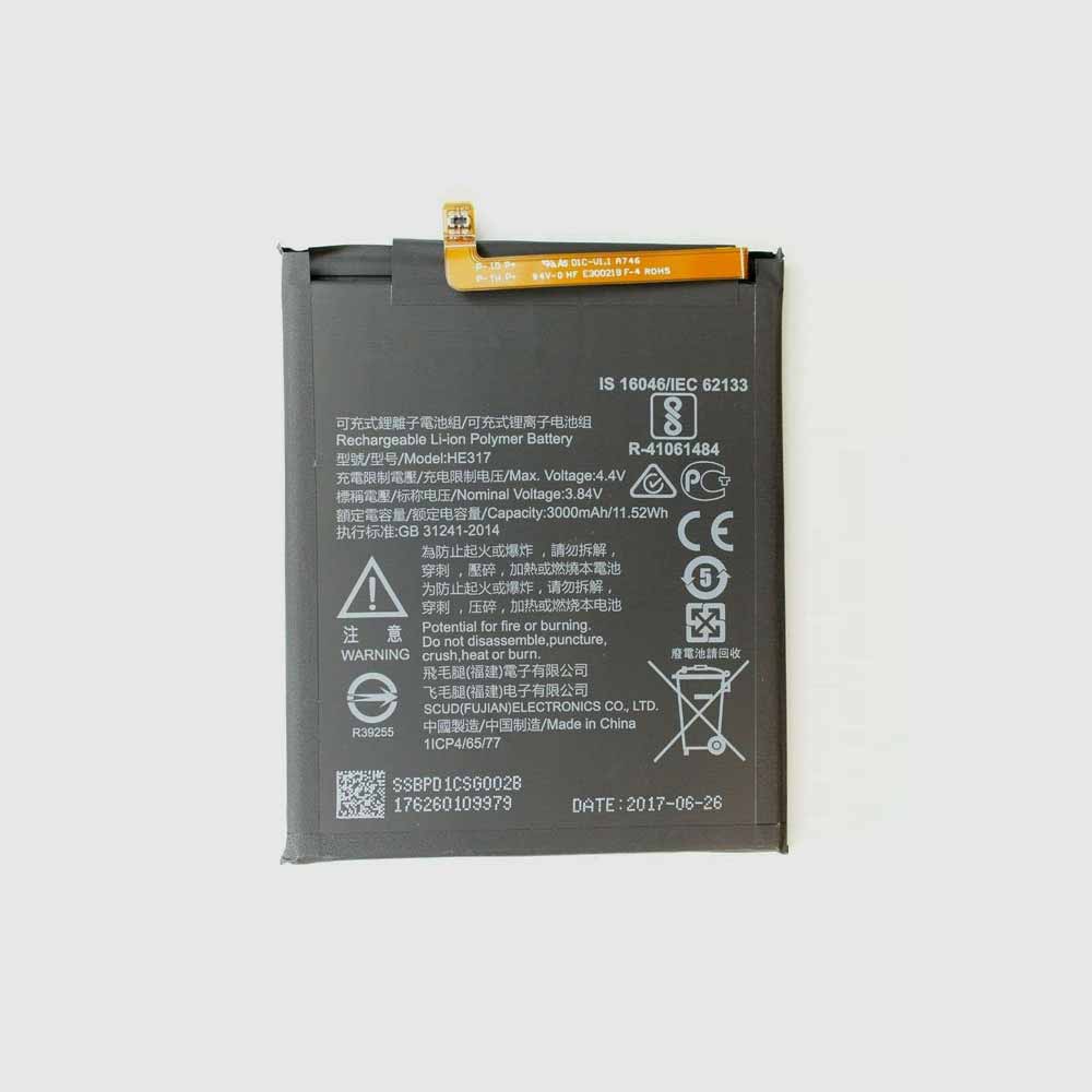 Nokia BAT-SCN04 3.84V/4.4V 3000mAh 11.52Wh Replacement Battery