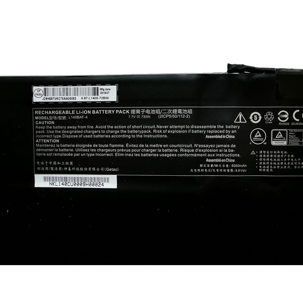 Baterie do Laptopów Clevo L140BAT-4