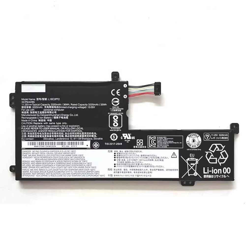 Bateria L18C3PF2 do Lenovo Ideapad L340-15IWL 17IWL 15API 17API