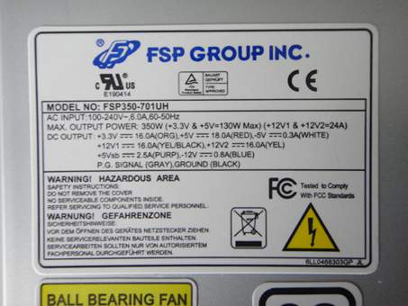 New  FSP Group FSP350-701UH 350w 1U 

Server Power Supply