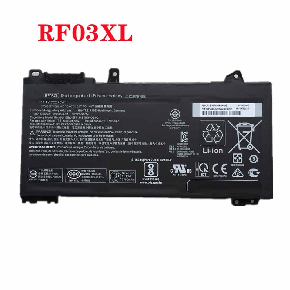 45Wh/3790mAh RF03XL Battery