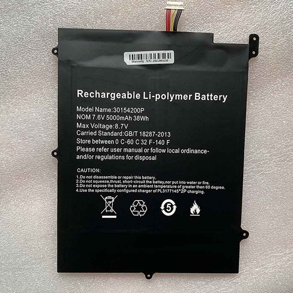 Teclast 30154200P 7.6V 5000mAh Replacement Battery