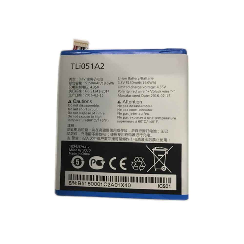 Battery for Alcatel One Touch Link Y854VB EE60, TLi051A2