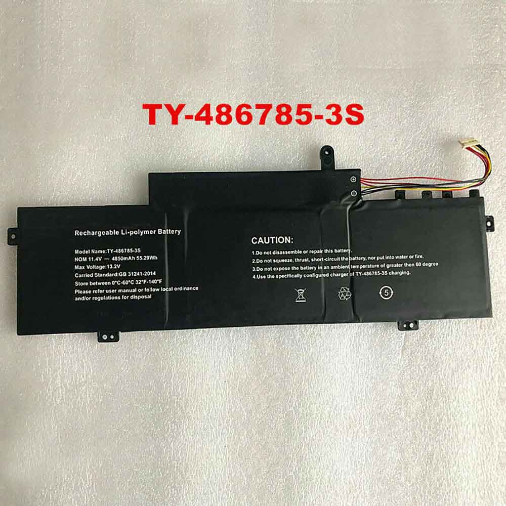 4850mAh 55.29Wh TY-486785-3S Battery