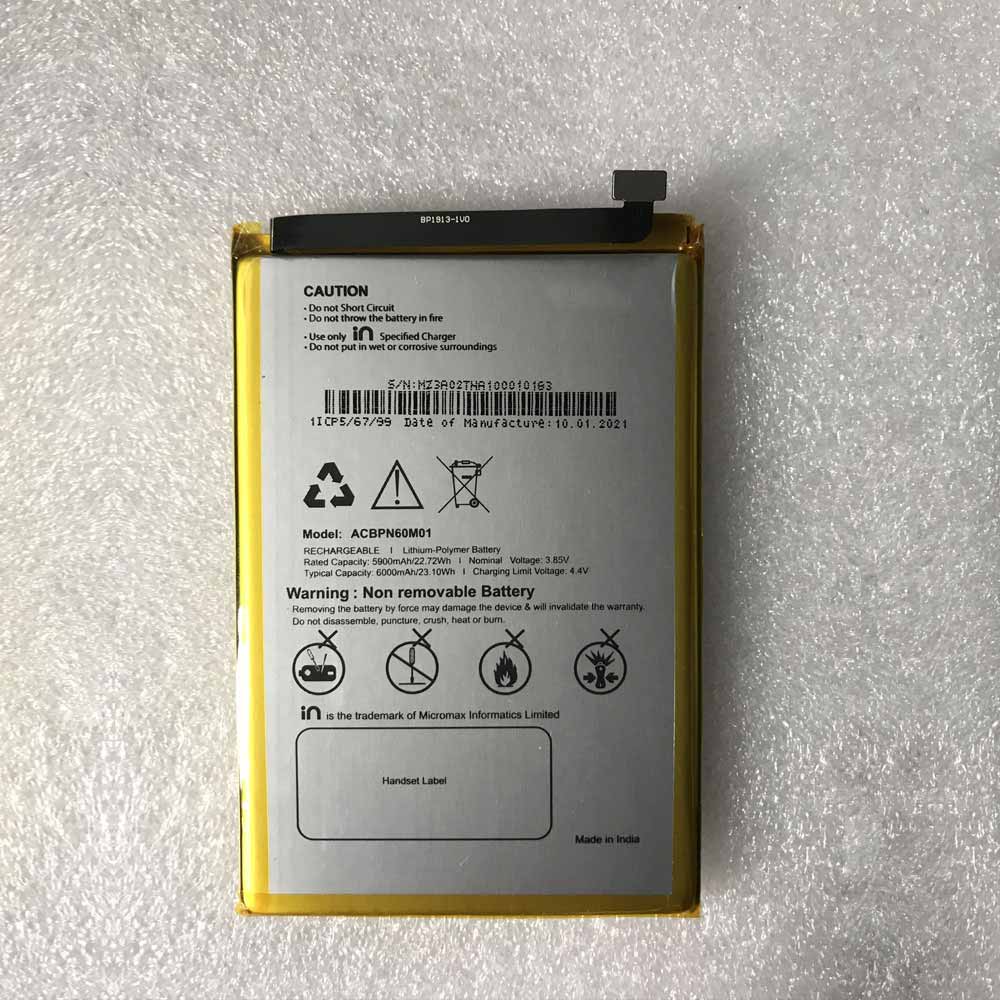 Other ACBPN60M01 3.85V/4.4V 5900mAh/22.72WH Replacement Battery