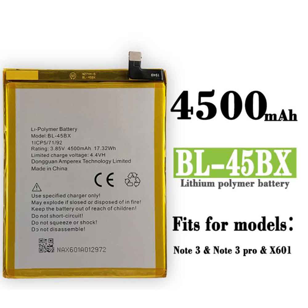 BL-45BX for Infinix Note 3 X601