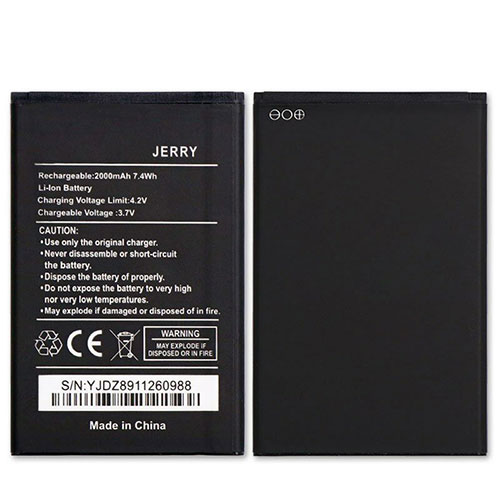 Wiko JERRY 3.7V/4.2V 2000mAh/7.4WH Replacement Battery