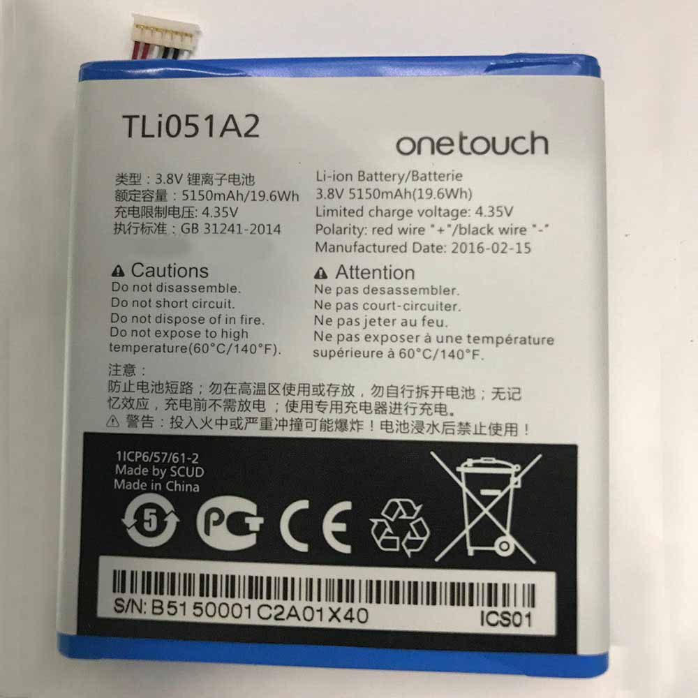 TLi051A2 for Alcatel OneTouch
