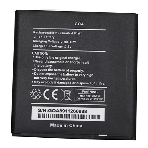Wiko GOA 3.7V/4.2V 1300mAh/4.81WH Replacement Battery