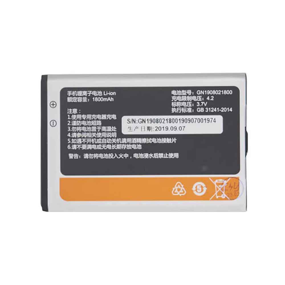 GIONEE GN1908021800 3.7V 1800mAh Replacement Battery